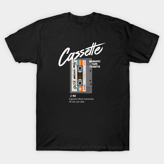 Cassette tape T-Shirt by dotdotdotstudio